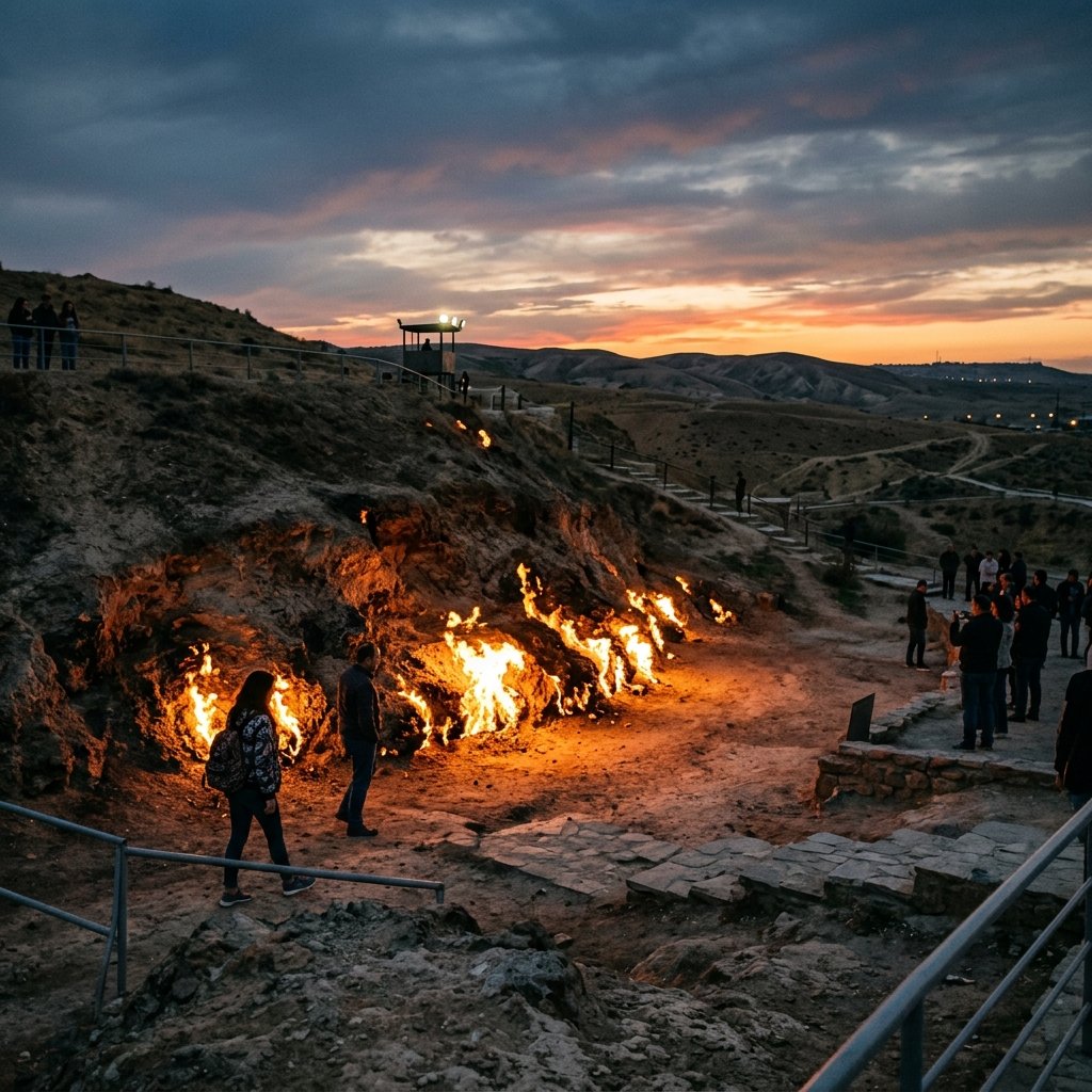 The Eternal Flames of Yanar Dag: Baku's Burning Mountain - Featured Image